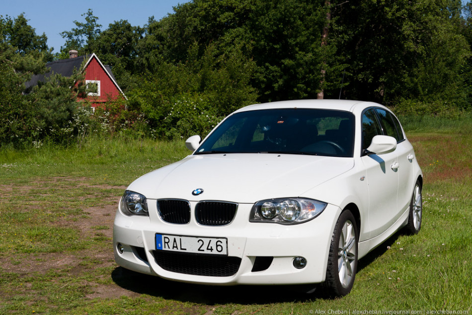 По Швеции на белом BMW 0